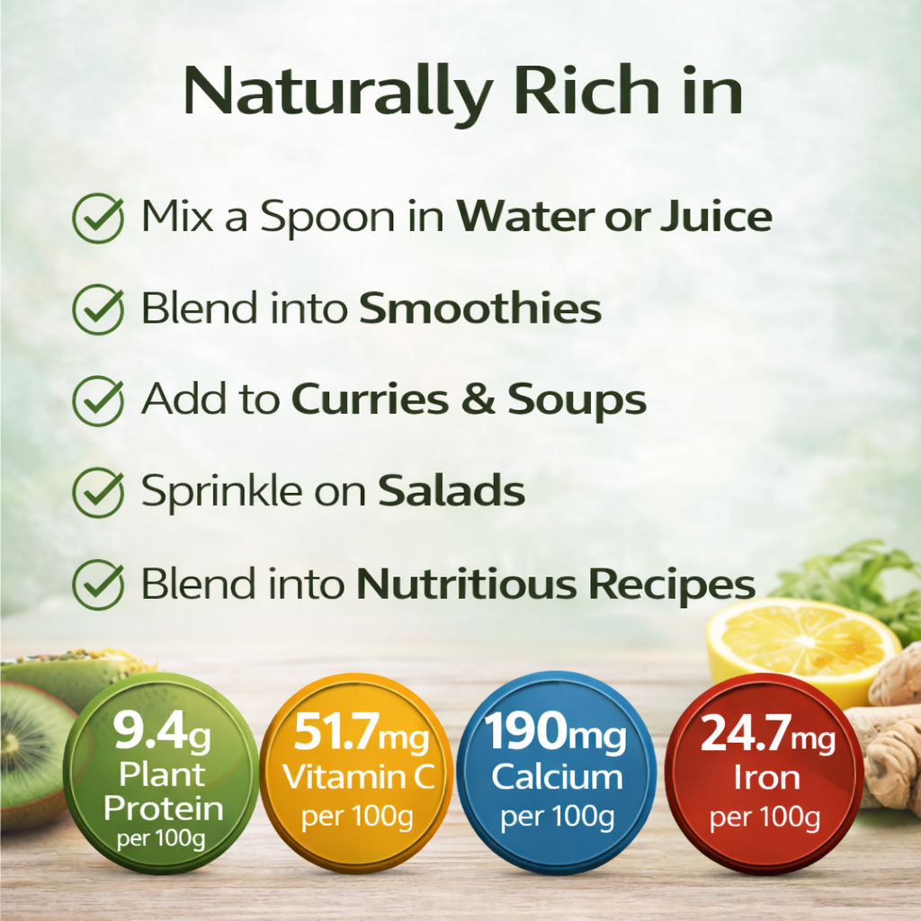 DryNutra Organic Natural Powder – 100% Natural Superfood | Rich in Iron, Protein & Antioxidants
