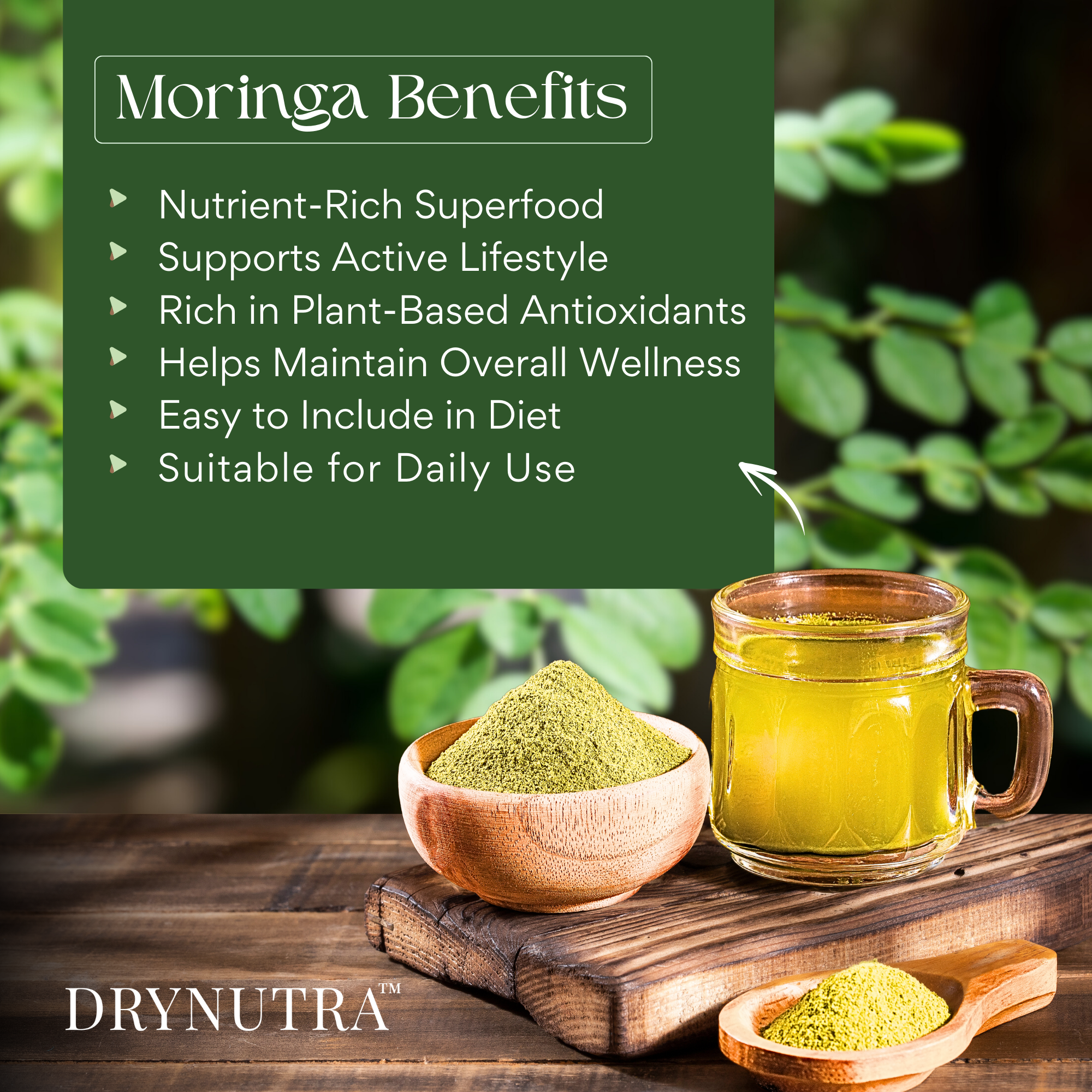 DryNutra Moringa Powder – 200g | 100% Natural Moringa Leaf Powder