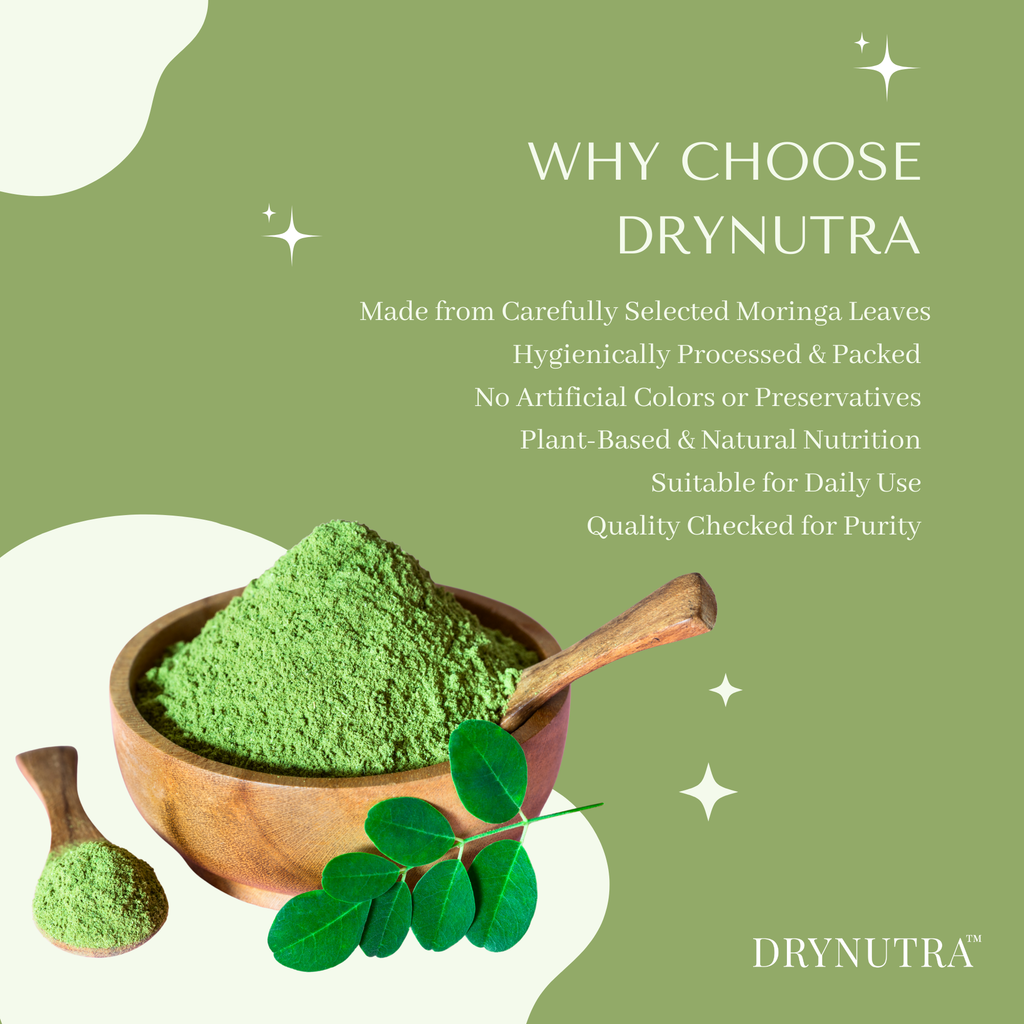 DryNutra Moringa Powder – 200g | 100% Natural Moringa Leaf Powder