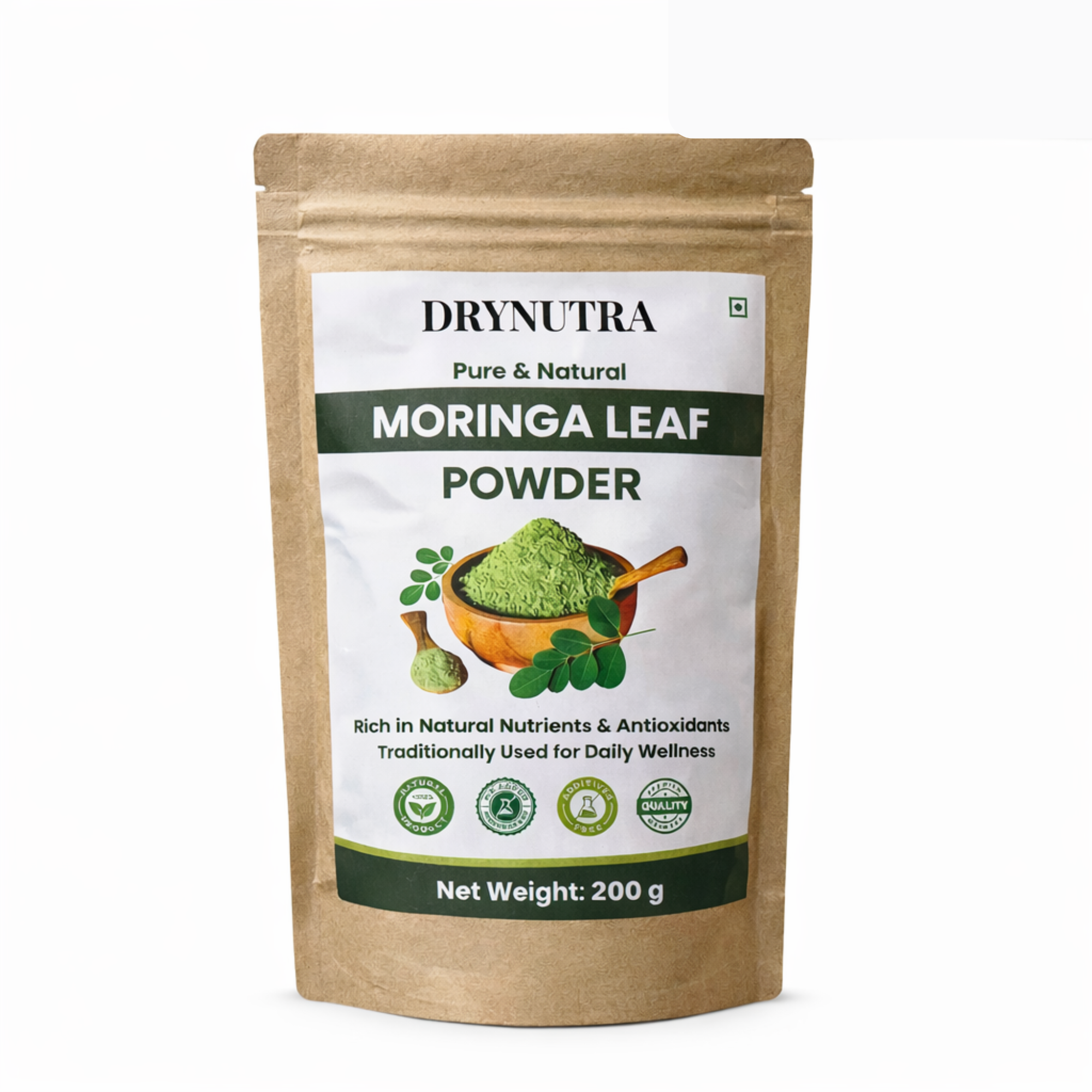 DryNutra Moringa Powder – 200g | 100% Natural Moringa Leaf Powder